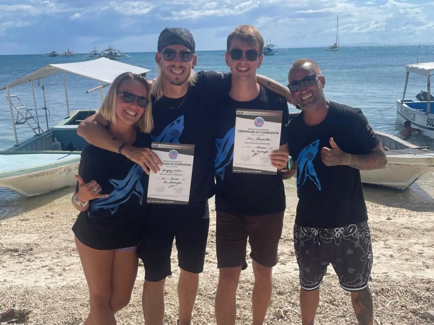 Open water IDC practicum at Malapascua dive site