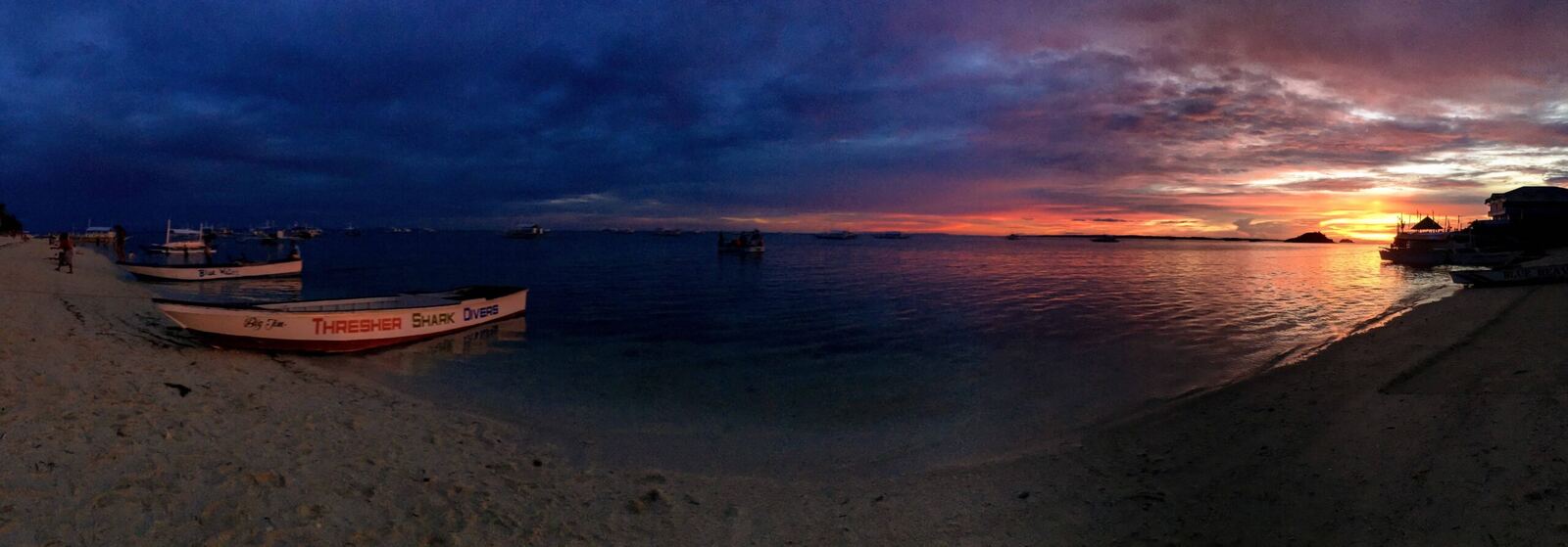 Sunset over Bounty Beach, Malapascua Island, Philippines